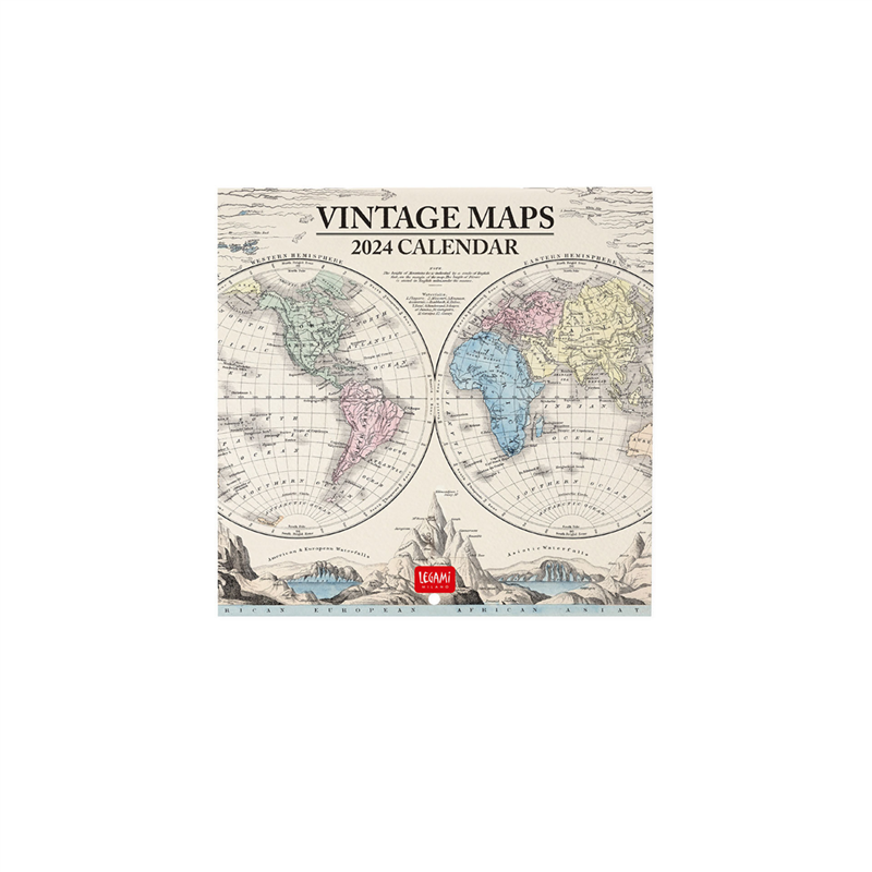 Calendario Da Parete 18x18 Special Edition Vintage Maps-Vertecchi Agende