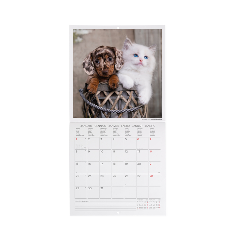 Calendario Da Parete 18x18 Fotografico Best Friends | Legami