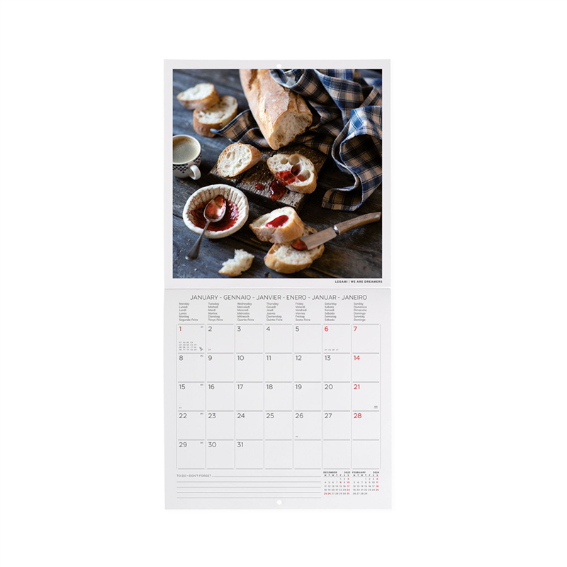 Calendario Da Parete 18x18 Fotografico Kitchen | Legami