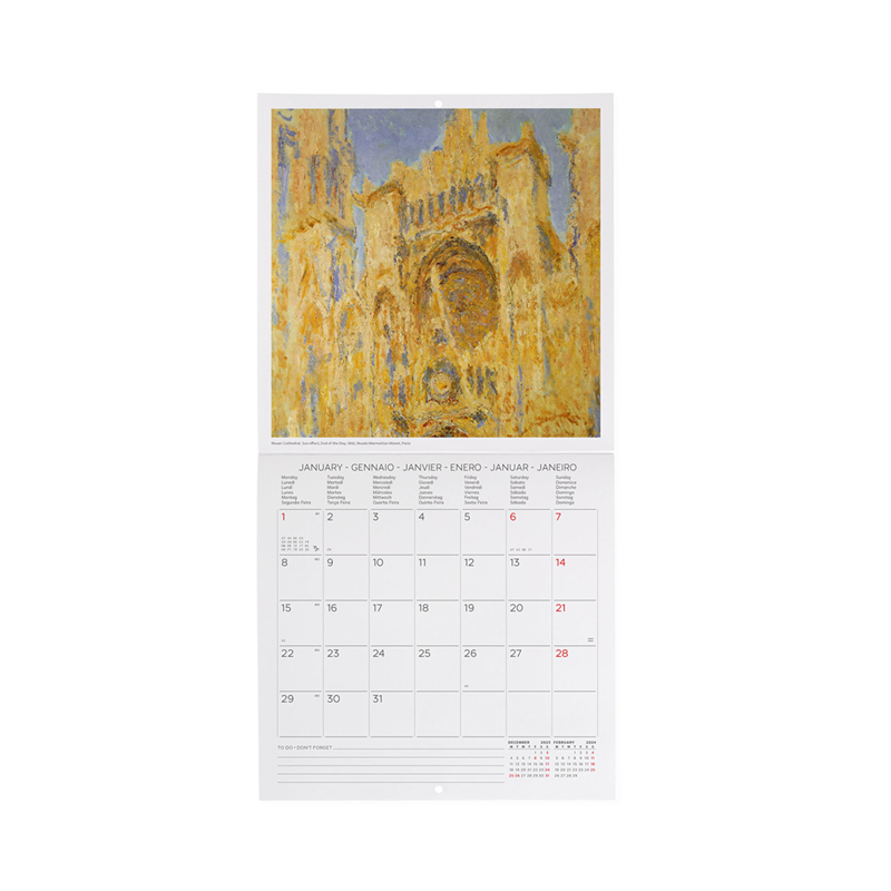 Calendario Da Parete 18x18 Fotografico Claude Monet | Legami