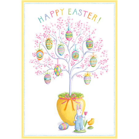 Biglietto Auguri Pasqua Easter Eff Tree | Caspari