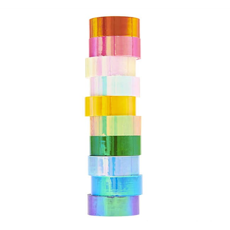 Tape 1.5cmx10mt Set X10pz Mirror Raimbow