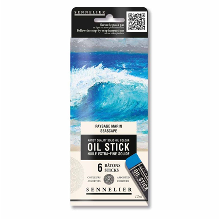 Set 6 Mini Stick Olio Solido 12ml Paesaggio Marino