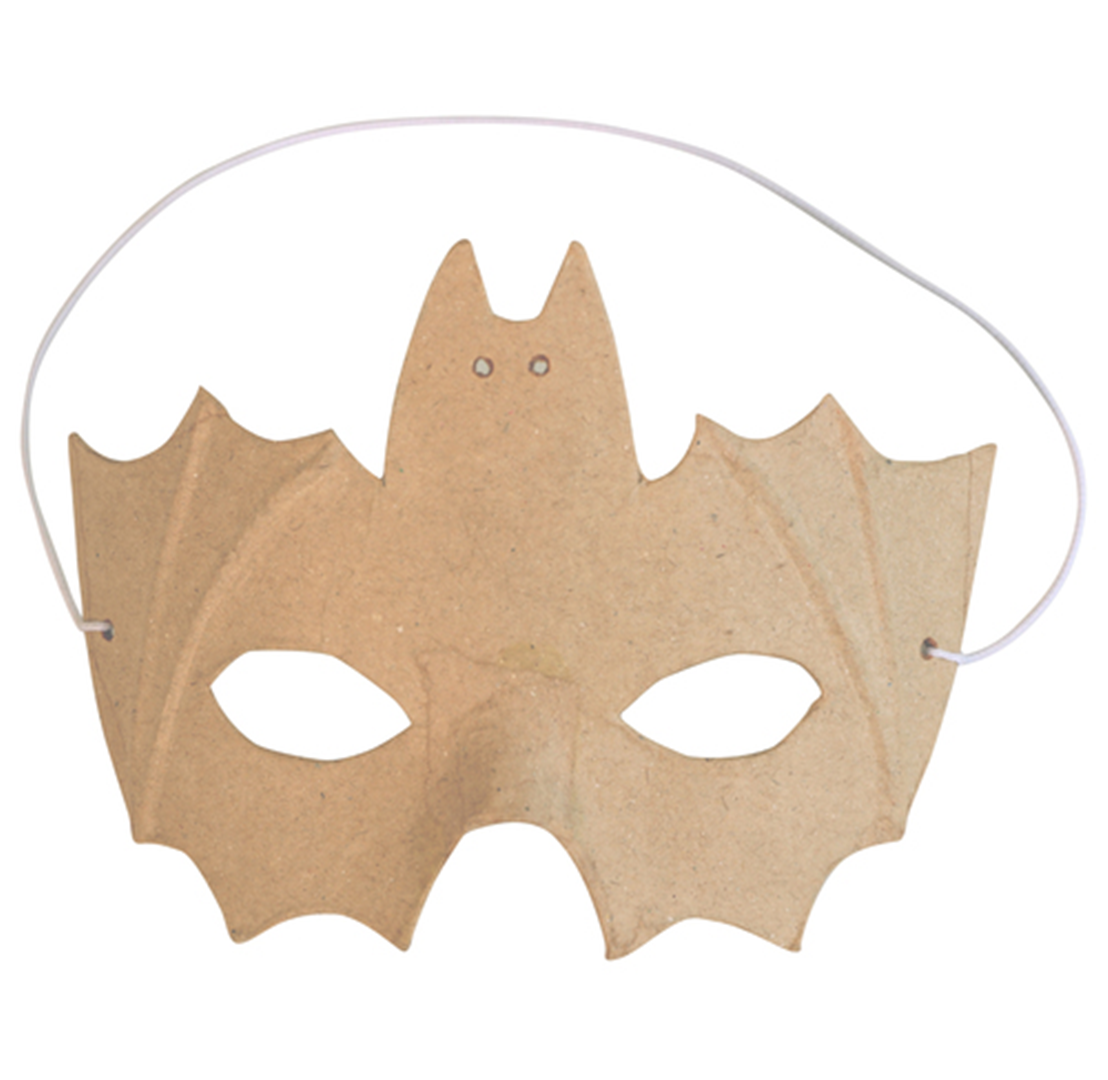 Maschera Cartone Da Colorare Pipistrello