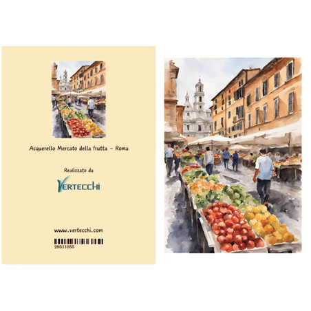 Biglietto Auguri Roma Mercato Della Frutta