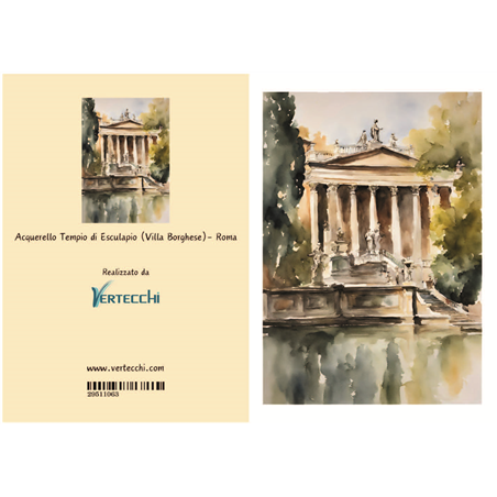 Biglietto Auguri Roma Villa Borghese
