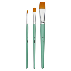 Case 3 Brushes Gold Plate Polyamide | Pebeo