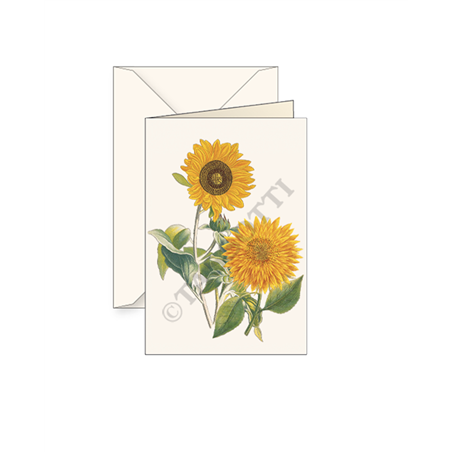 Biglietto Auguri Con Busta  I Girasoli