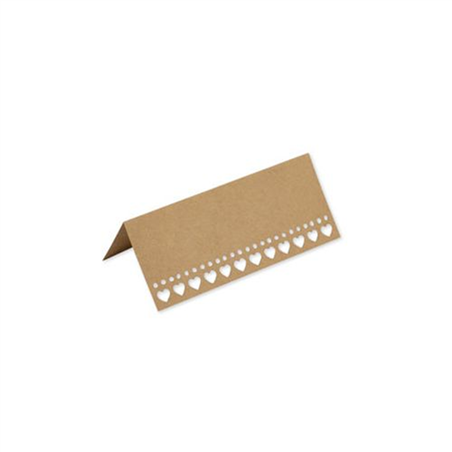 Segnaposto Kraft Con Cuori