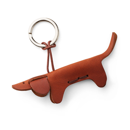 Porta Chiavi Happy Key Cuoio Toscano Cane