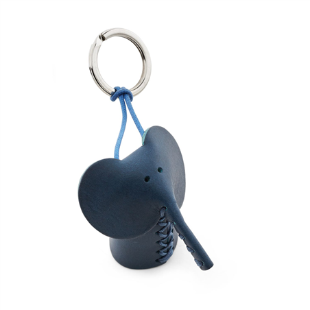 Porta Chiavi Happy Key Cuoio Toscano Elefante