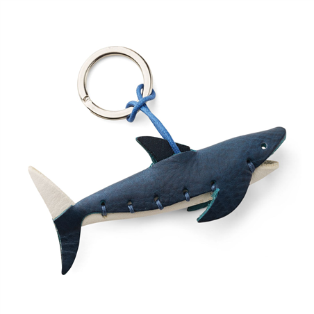 Porta Chiavi Happy Key Cuoio Toscano Squalo