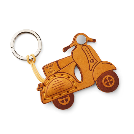 Porta Chiavi Happy Key Cuoio Toscano Vespa