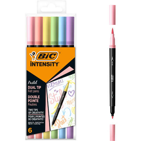 Pennarelli Dual Tip Pz. 6 Pastel