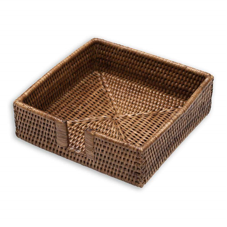 Portatovaglioli Natural Rattan Luncheon Marrone