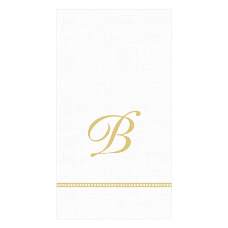Asciugamano  Con Iniziale Oro 15pz B
