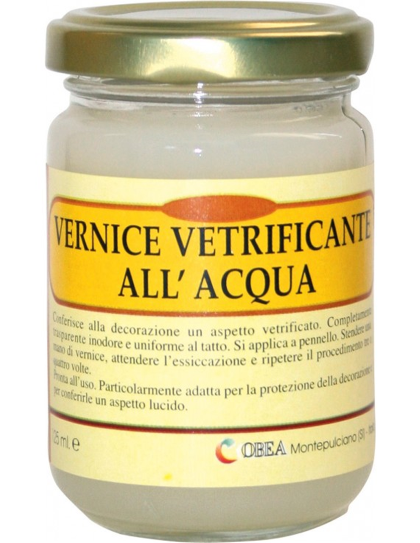 Vernice Vetrificante All'Acqua 125ml Per Decorazione