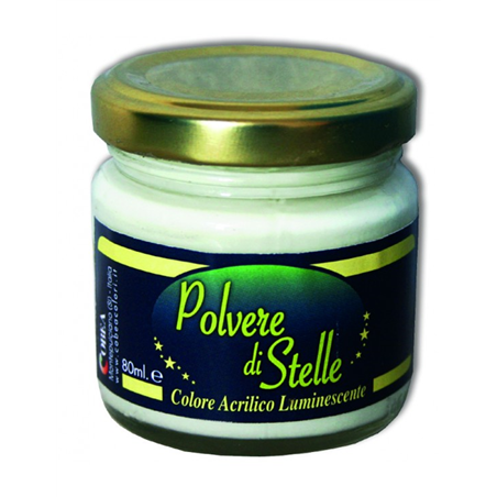 Colore Acrilico Luminescente 80ml Polvere Di Stelle