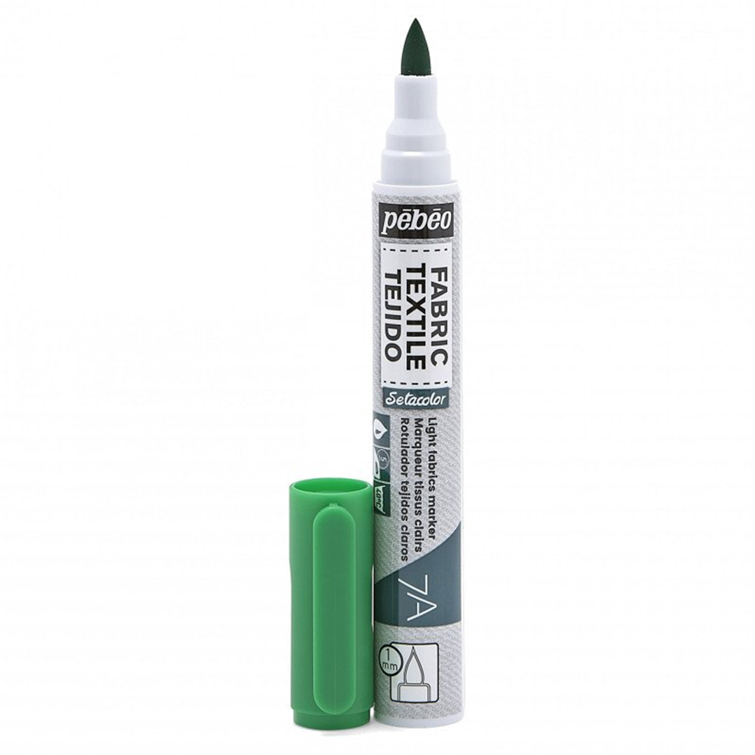 7a Pennarello Tessuti Chiari Punta 1 Mm. Verde