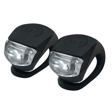 Set Di 2 Luci Led Per Bici - Bike Light Set Red E White