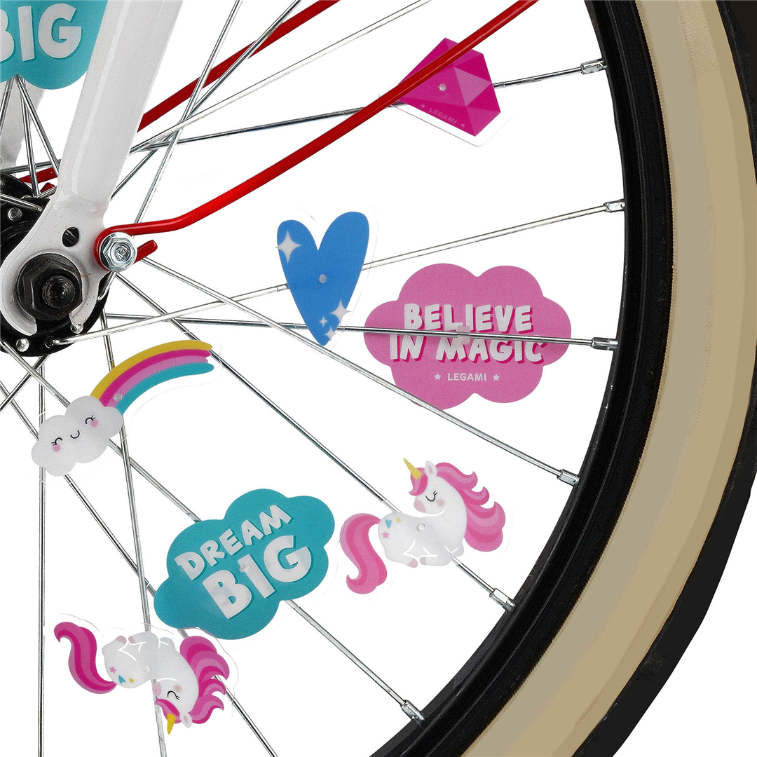 30 Decoraz. Raggi Bicicletta - Pimp Your Bike Unicorn — immagine 2
