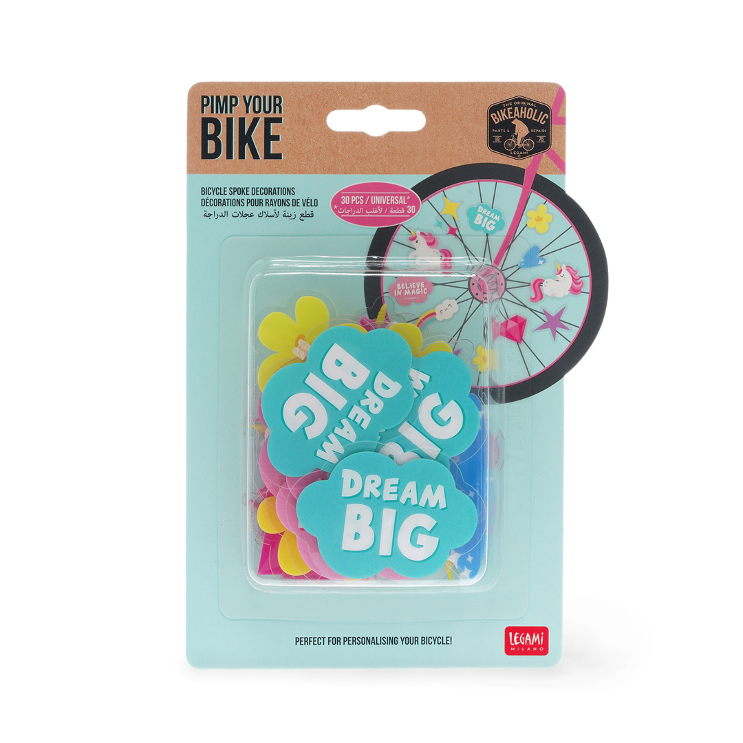 30 Decoraz. Raggi Bicicletta - Pimp Your Bike Unicorn — immagine 4