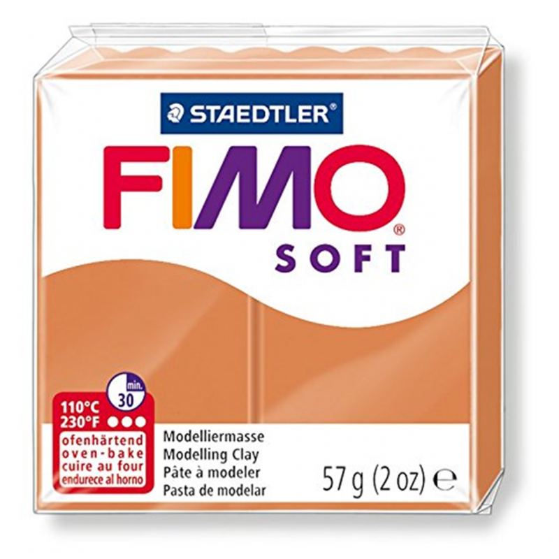 Staedtler - Pasta Fimo Soft Gr.57 76-Cognac