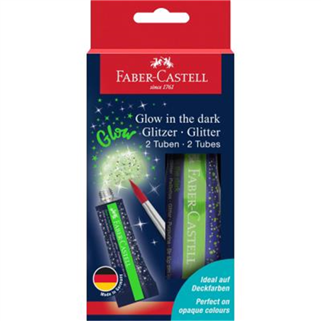 Set 2 Tubi 12ml Glitter Glow In The Dark
