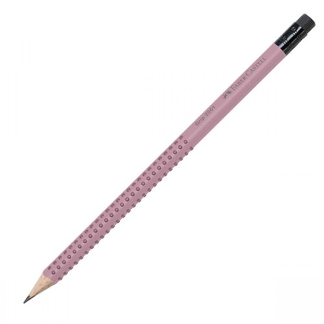 Matita Grip 2001 Con Gommino Gradazione B Rosa Metallico