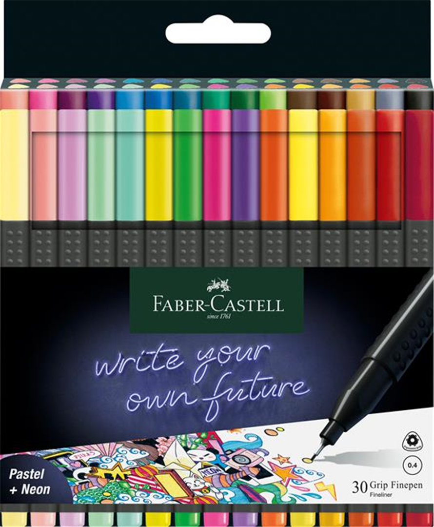 Astuccio 30 Grip Finepen Colori Assortiti — immagine 2