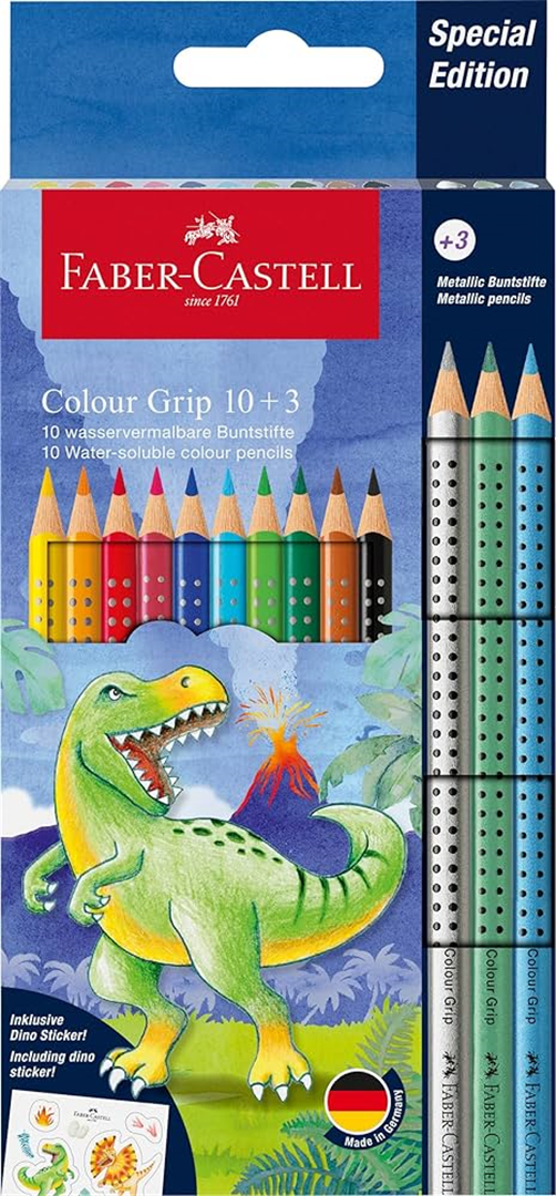 Astuccio 10 Matite Colour Grip + 3 Metallic Collezione Dinosauro — immagine 2