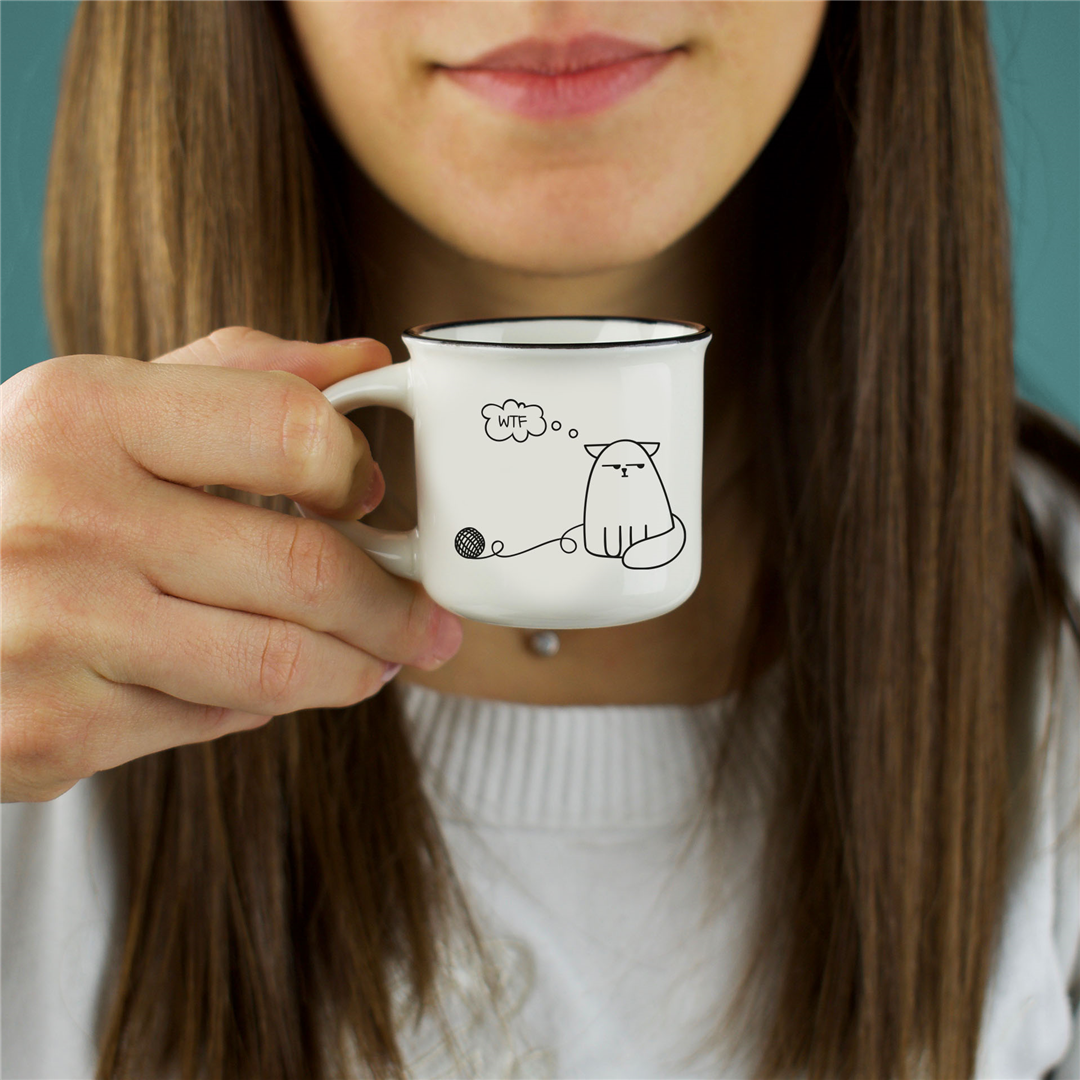 2 Tazzine Da Caffè - Espresso For Two Dog And Cat — immagine 2