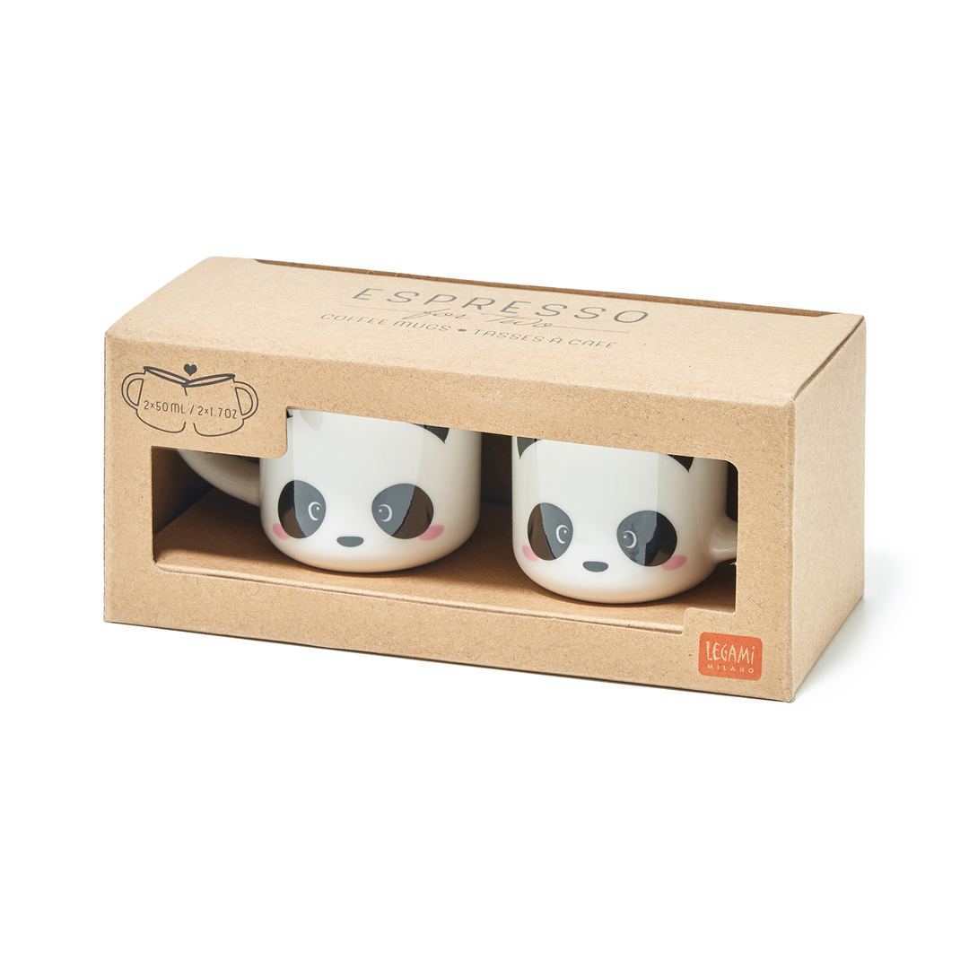 2 Tazzine Da Caffè - Espresso For Two Panda — immagine 3
