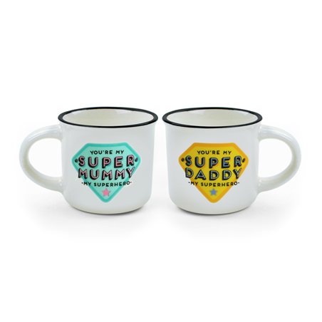 2 Tazzine Da Caffè - Espresso For Two Super Mummy And Super Daddy