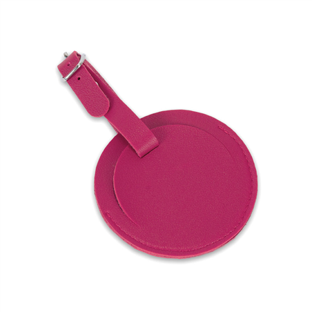 Porta Etichetta Rotondo Eugene Per Valigia Fuchsia