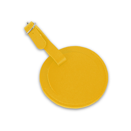 Porta Etichetta Rotondo Eugene Per Valigia Yellow