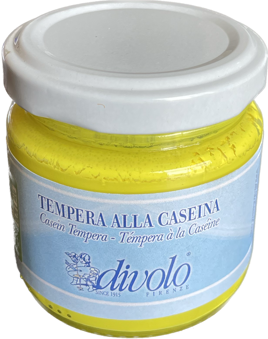 Tempera Alla Caseina 80ml Giallo Chiaro — immagine 2
