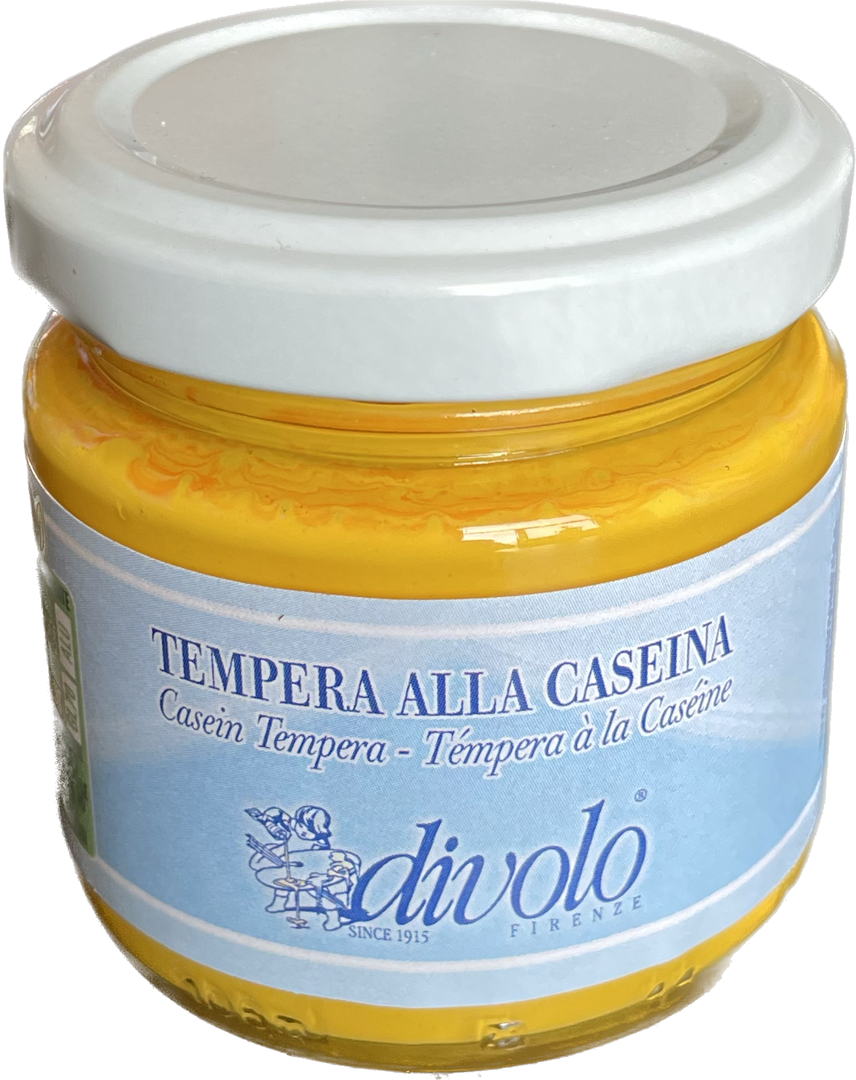 Tempera Alla Caseina 80ml Giallo Scuro — immagine 2