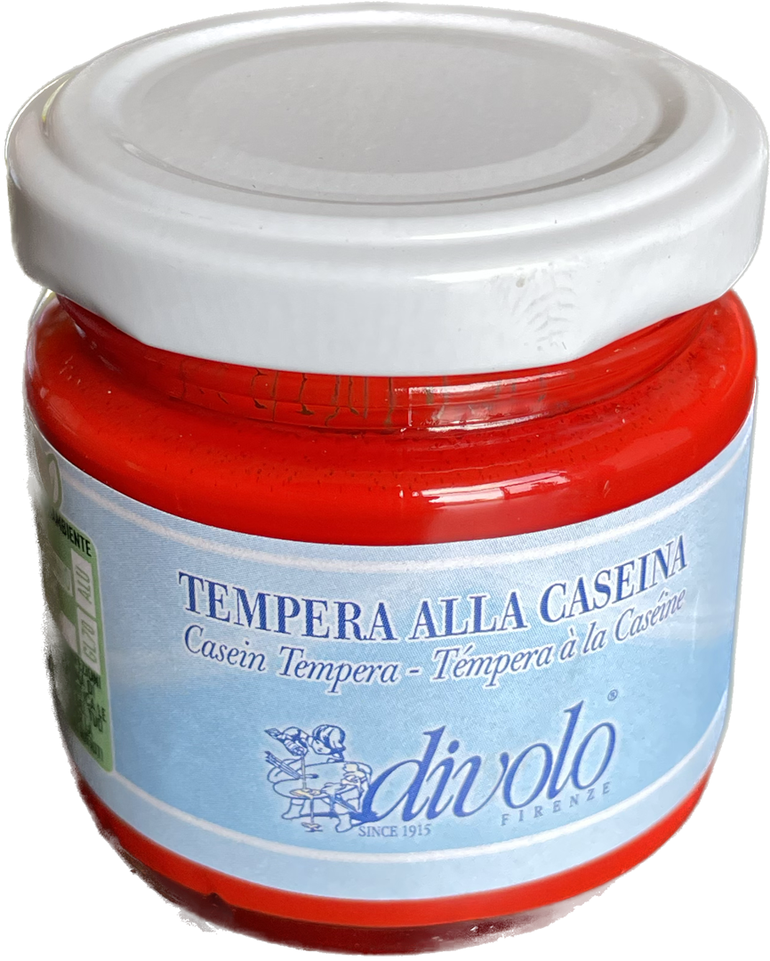 Tempera Alla Caseina 80ml Vermiglione — immagine 2