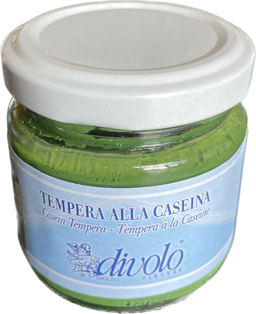 Tempera Alla Caseina 80ml Verde Ossido — immagine 2
