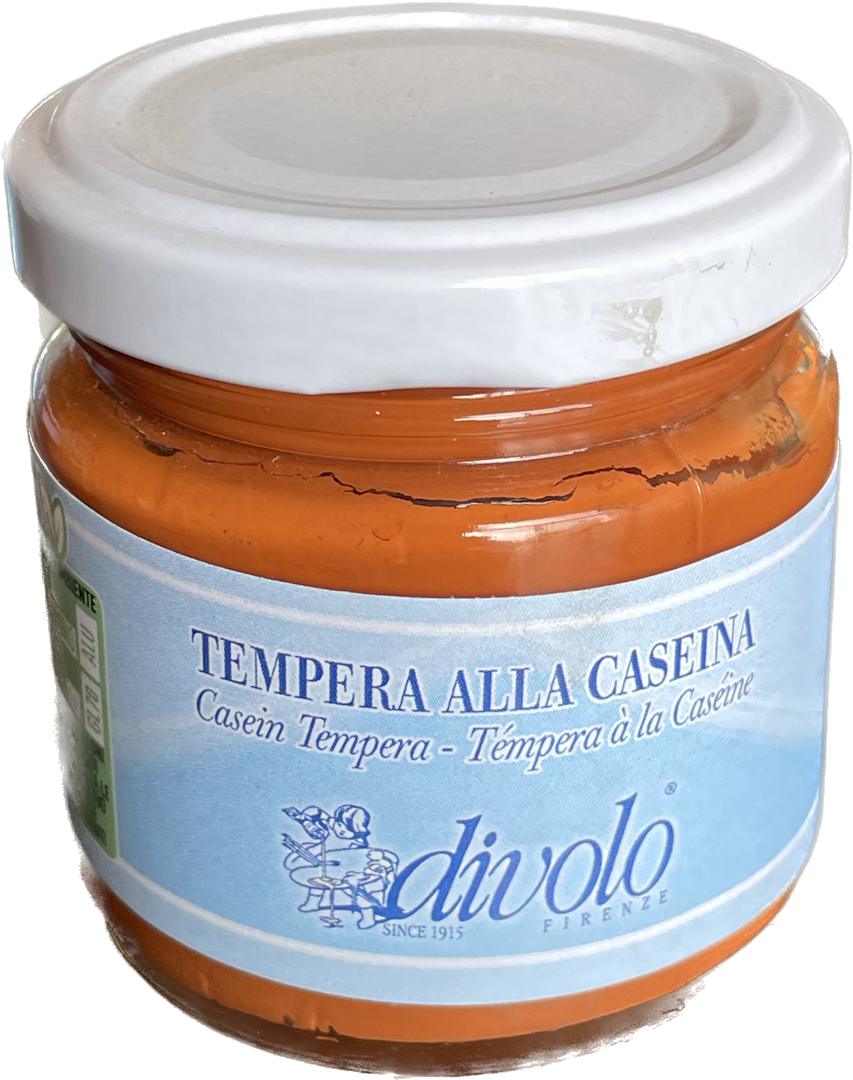 Tempera Alla Caseina 80ml Ocra Rossa — immagine 2