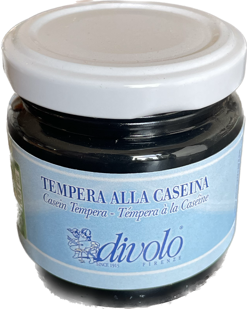 Tempera Alla Caseina 80ml Nero — immagine 2