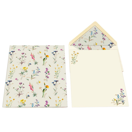 Plico 10 Buste+10 Fogli  19x25 Wild Flowers