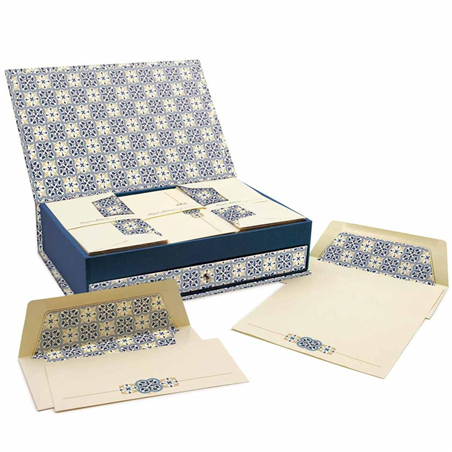 Scatola Lusso 20fogli 10carton 30buste Quadrilobo