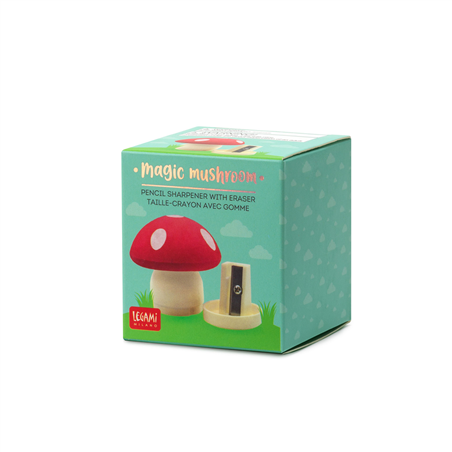 Temperino Con Gomma - Magic Mushroom - Red