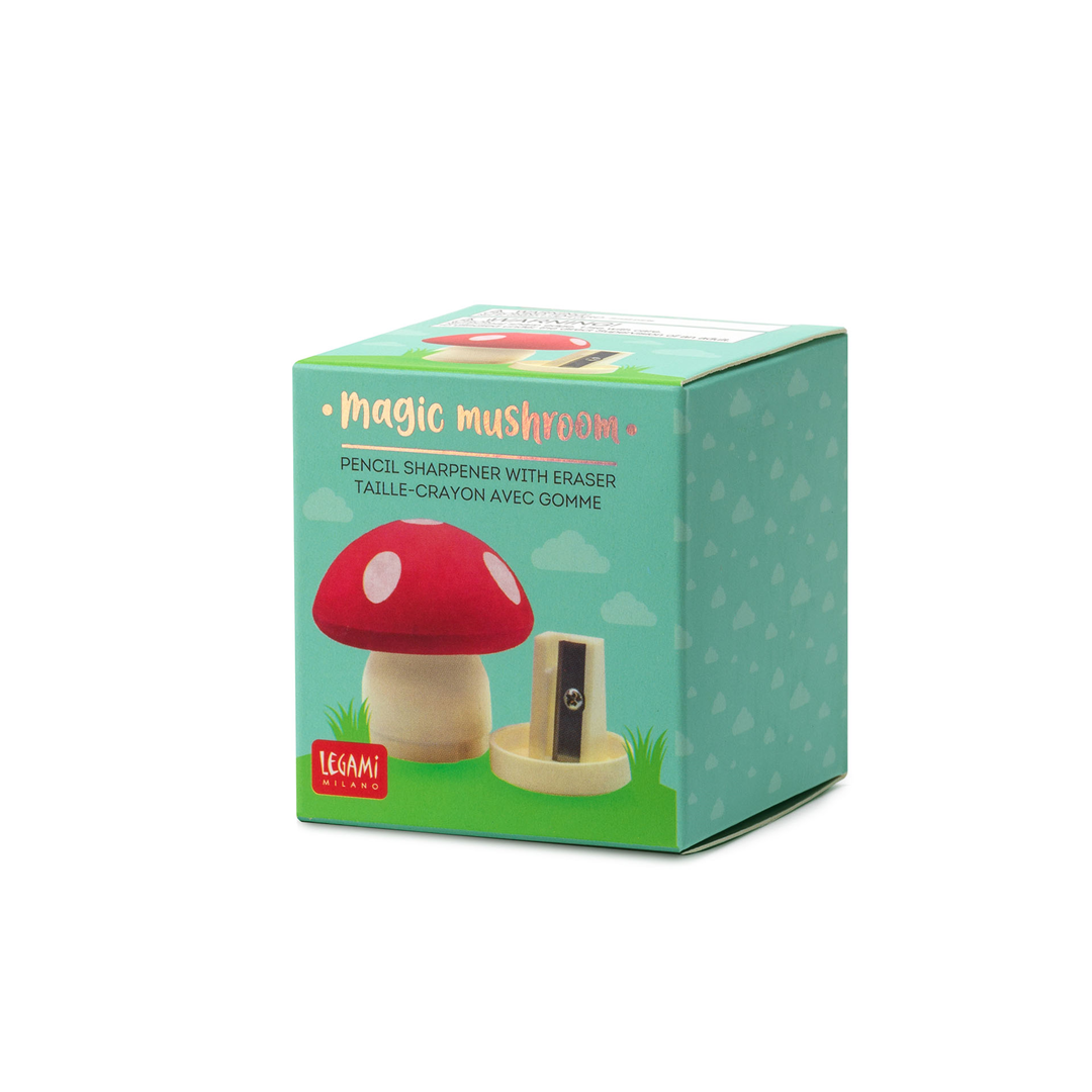Temperino Con Gomma - Magic Mushroom - Red  | Legami