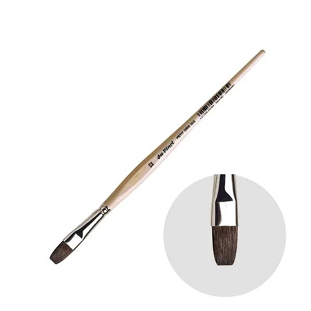 Pennello Vaio Petit Gris Pur Serie 991 N°12 Piatto Manico Corto