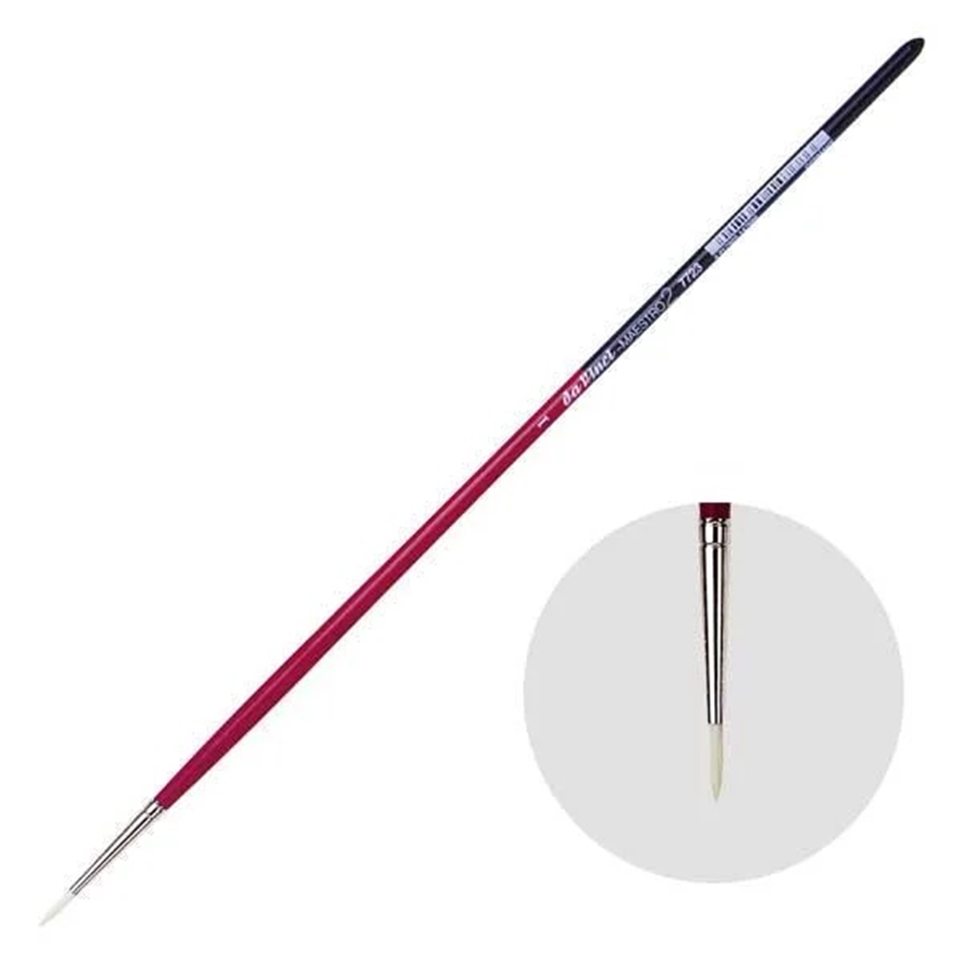 Pennello Maestro 2 Serie 7723 N.1 Tondo Setola Manico Lungo — immagine 4