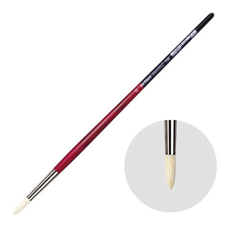 Pennello Maestro 2 Serie 7723 N. 12 Tondo Setola Manico Lungo