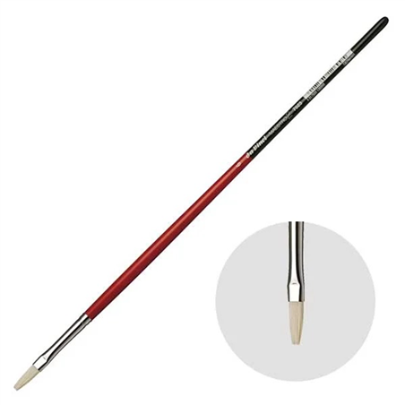 Pennello Maestro 2 Serie 7023 N. 6 Piatto Setola Manico Lungo